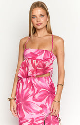Karla Pink Floral Top
